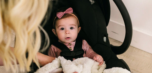 Knotted Gown in a Carseat