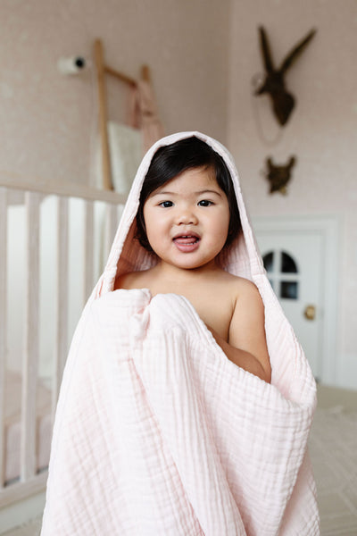 Bath - Toddler Hooded Towel - Blush