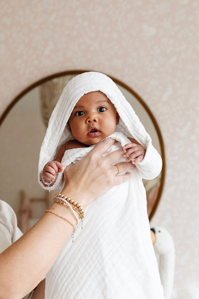 Bath - Infant Hooded Towel - White