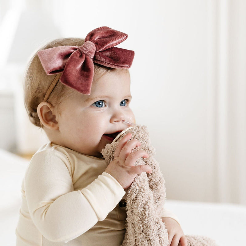 Velvet - Rose Bow Headband