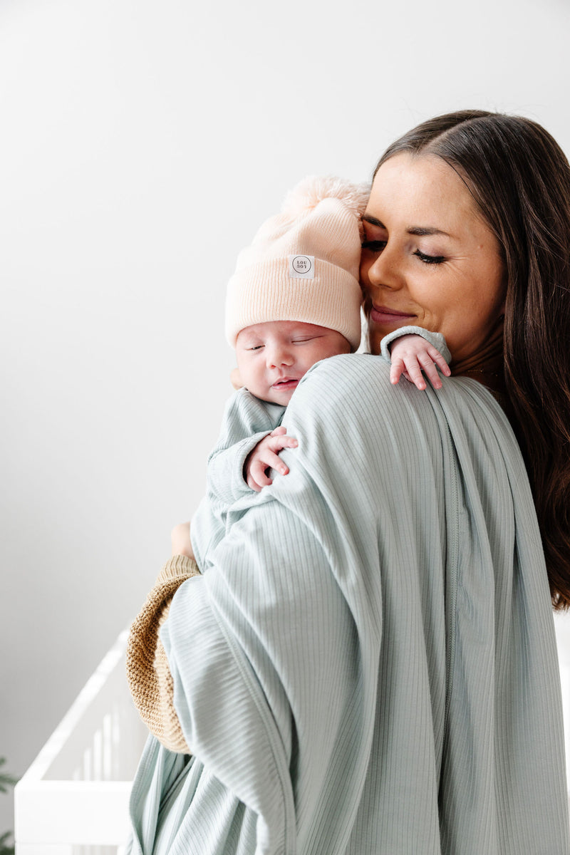 Bailey Ribbed Newborn Headband Bundle (Gown)