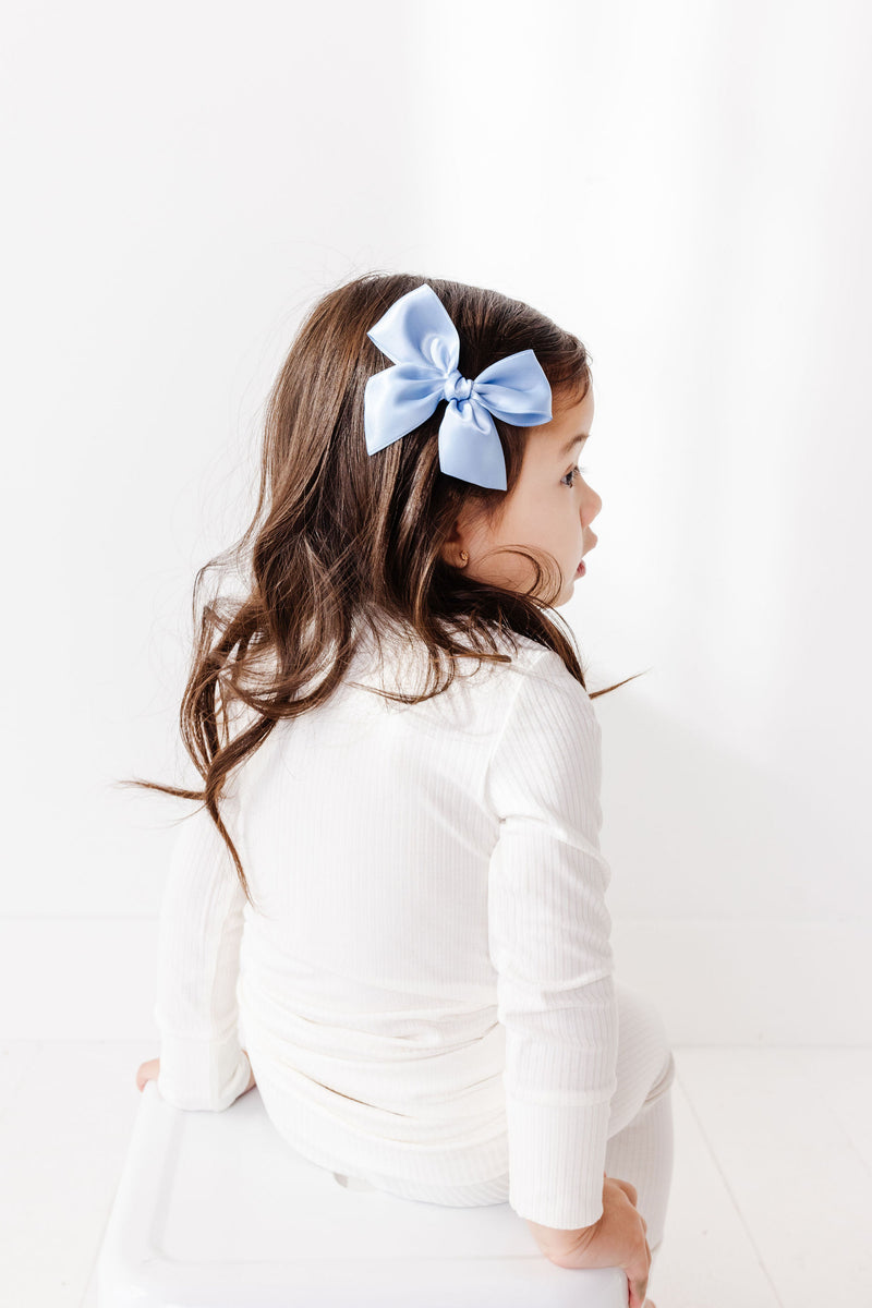 Satin Bow 3 Pack: Sage Clips