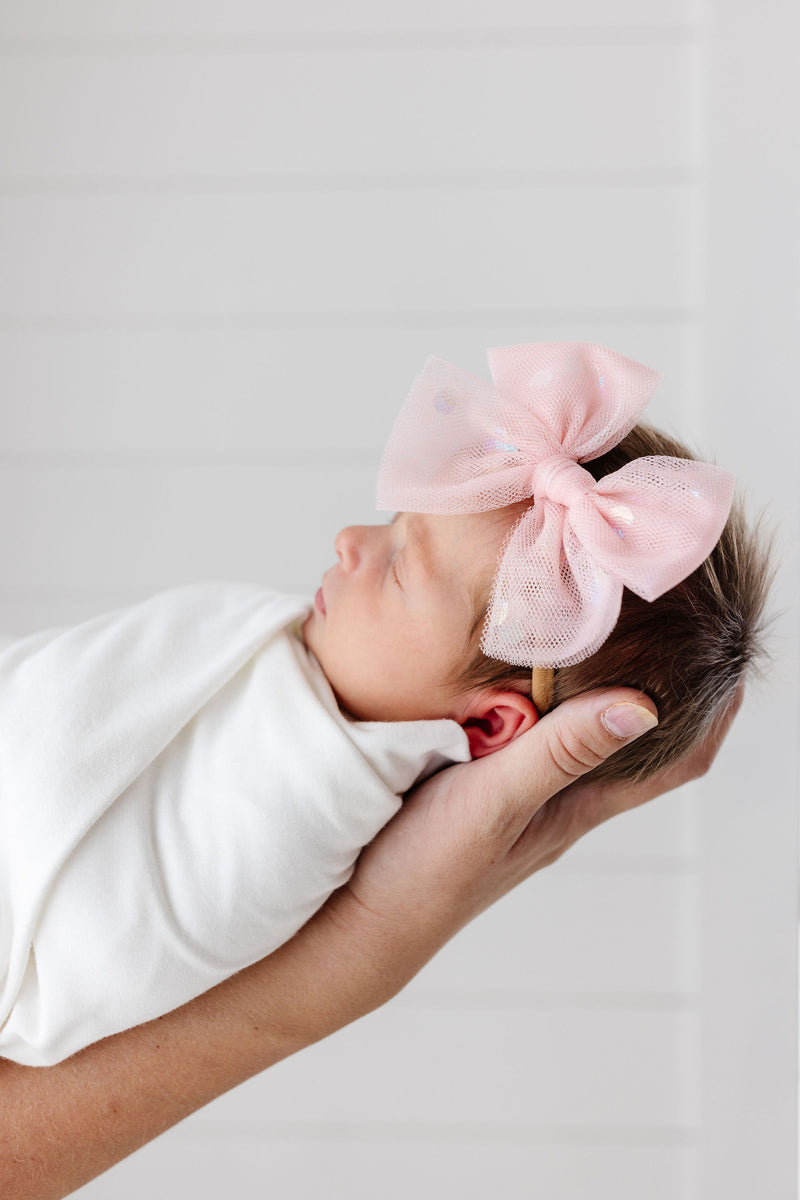 Tulle Bow 3 Pack: Strawberry Headbands