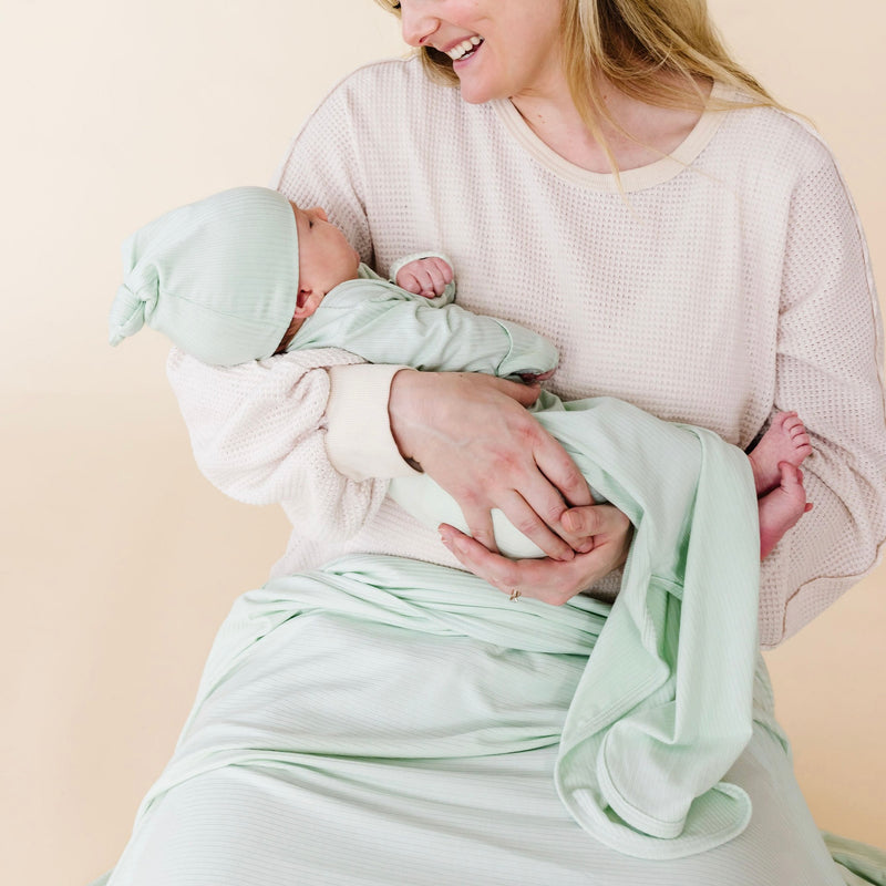 Presley Ribbed Swaddle Blanket