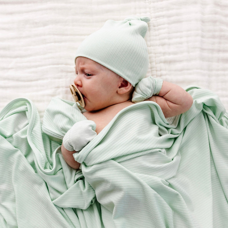 Presley Ribbed Swaddle Blanket