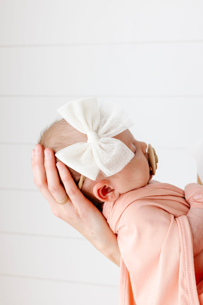 Bow 3 Pack: Cream Headbands