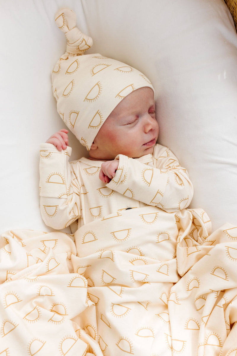 Golden Newborn Hat Bundle (Top + Bottom)