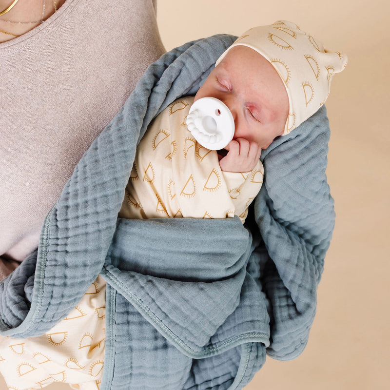 Golden Newborn Hat Bundle (Gown)