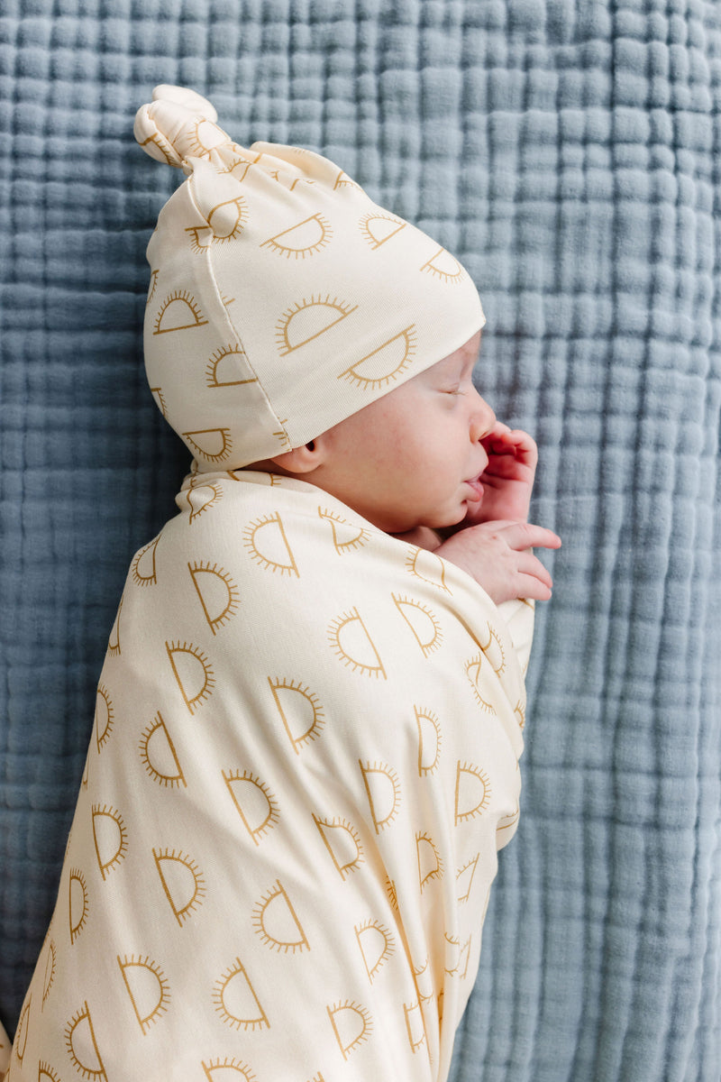 Golden Newborn Hat Bundle (Top + Bottom)