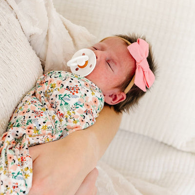 Linen Bow - Bubblegum Headband