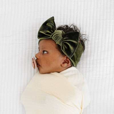 Velvet - Olive Knot Headband