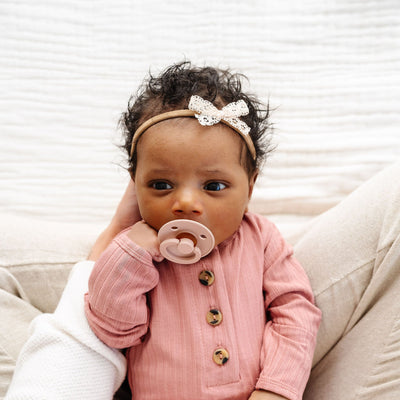 Lace Bow 3 Pack - Mini Cream Headbands