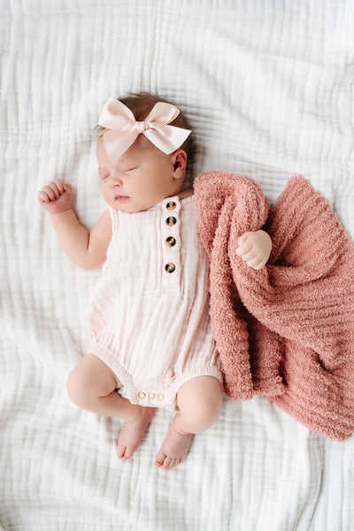 Cloud Muslin™ Bubble Romper - Blush