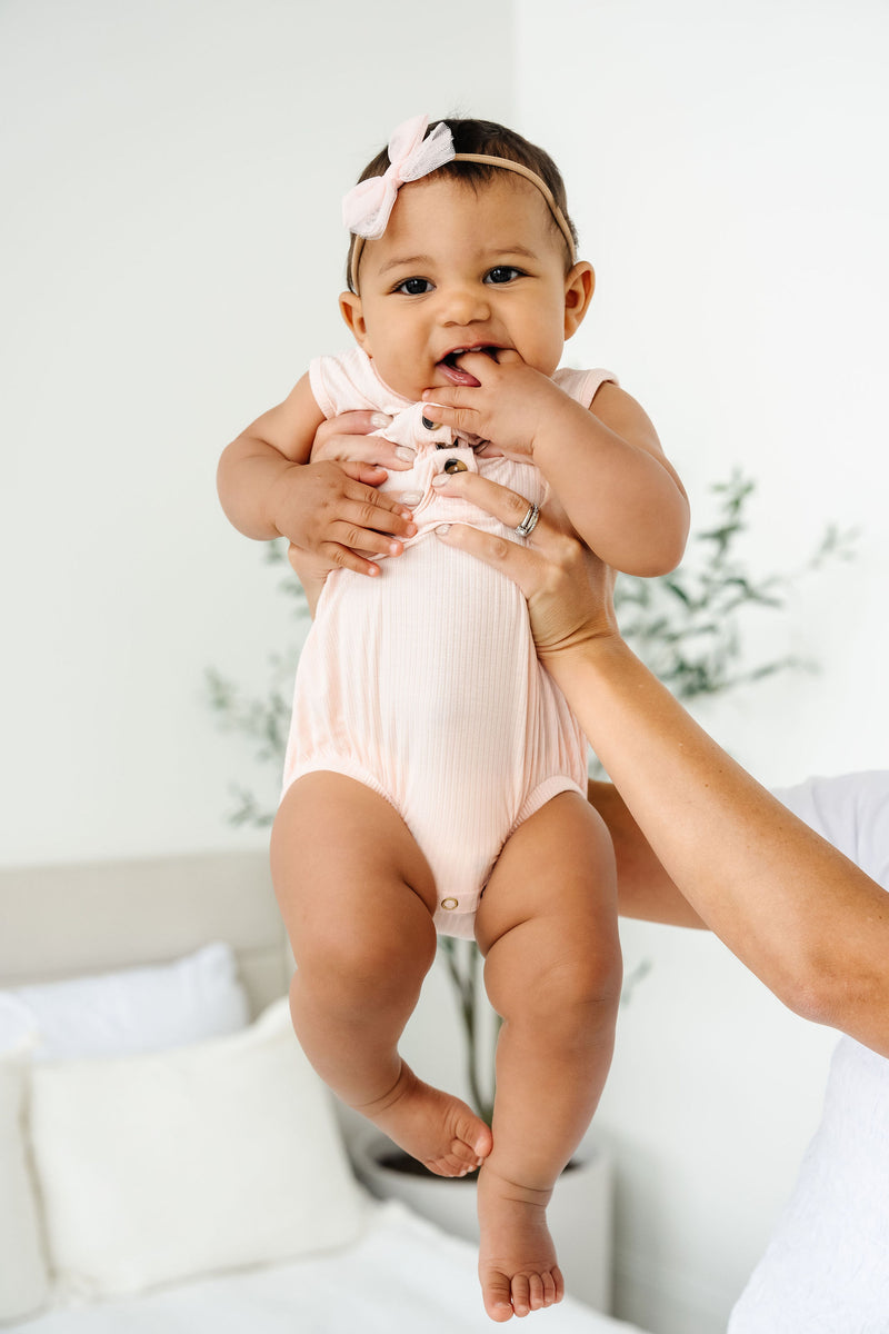 Rosie Ribbed Bubble Romper