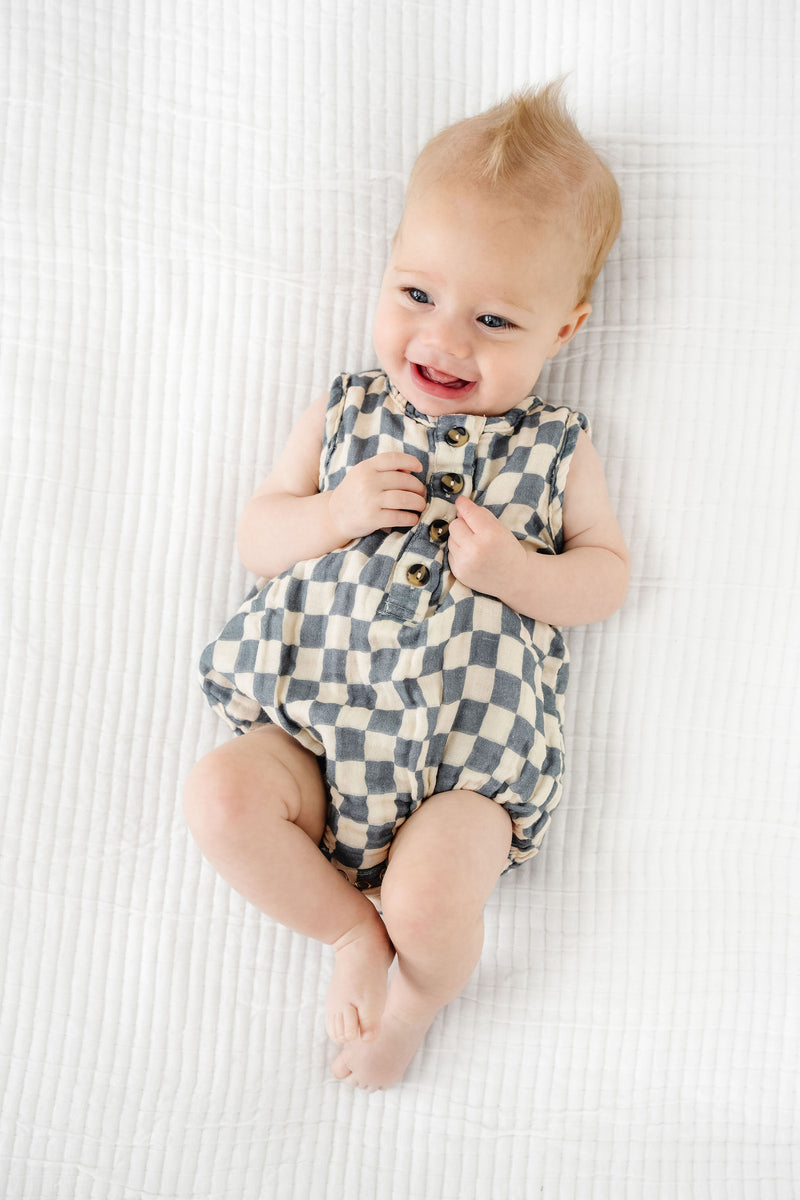 Cloud Muslin™ Bubble Romper - Miles