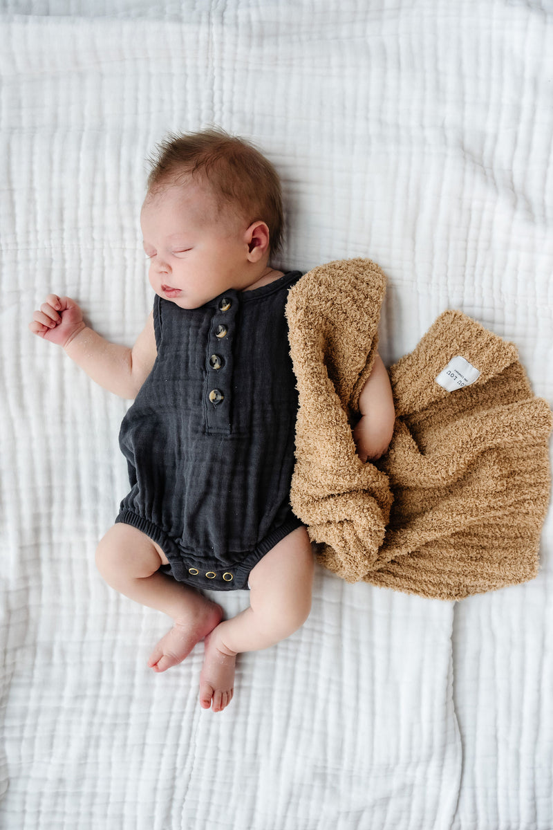 Cloud Muslin™ Bubble Romper - Charcoal