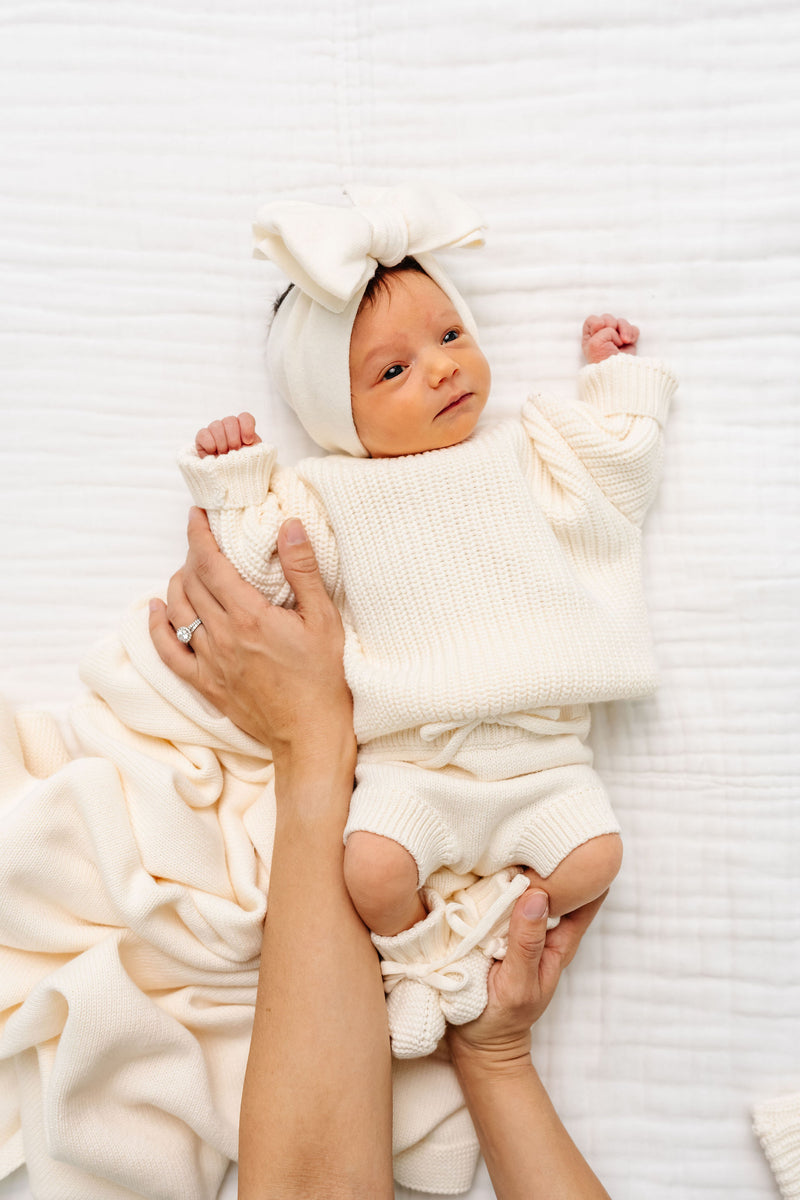 Knit Headband - Ivory