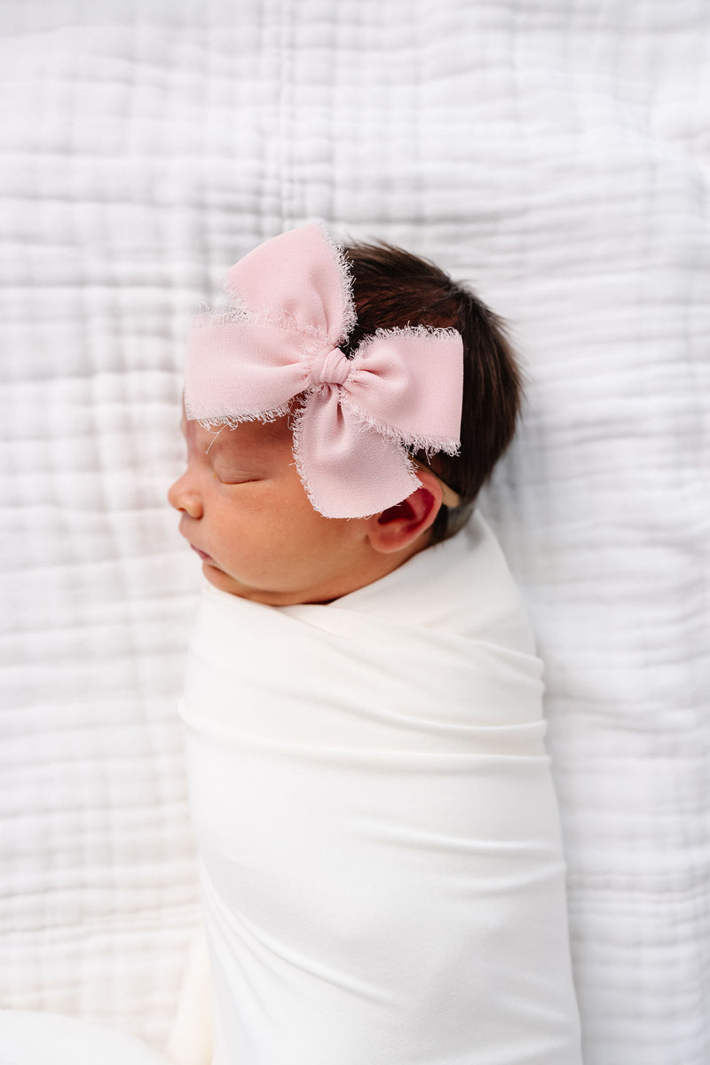 Chiffon Bow 3 Pack: Gold Headbands