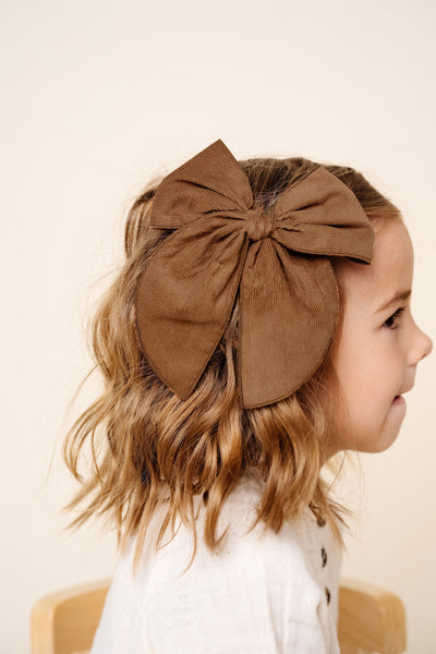 Heirloom Bow - Walnut Corduroy Clip