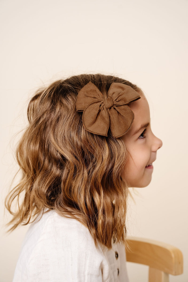 Heirloom Bow - Walnut Corduroy Headband