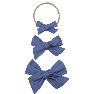 Linen Bow - Cadet Headband