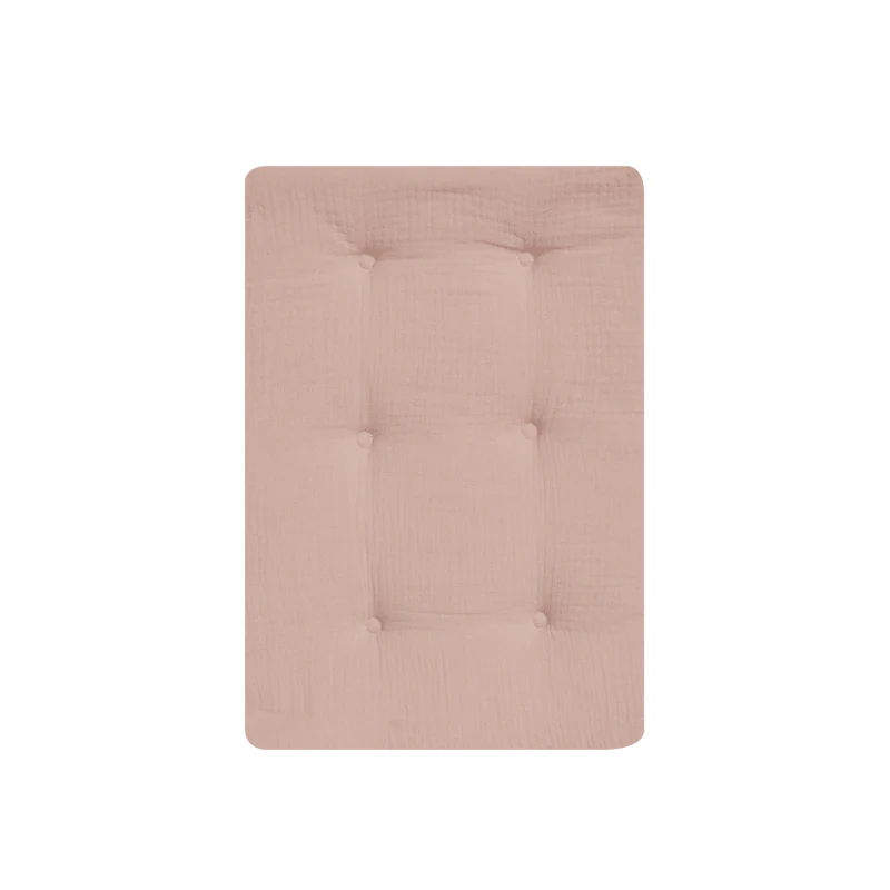 Cotton Stroller Mattress - Seashell Pink