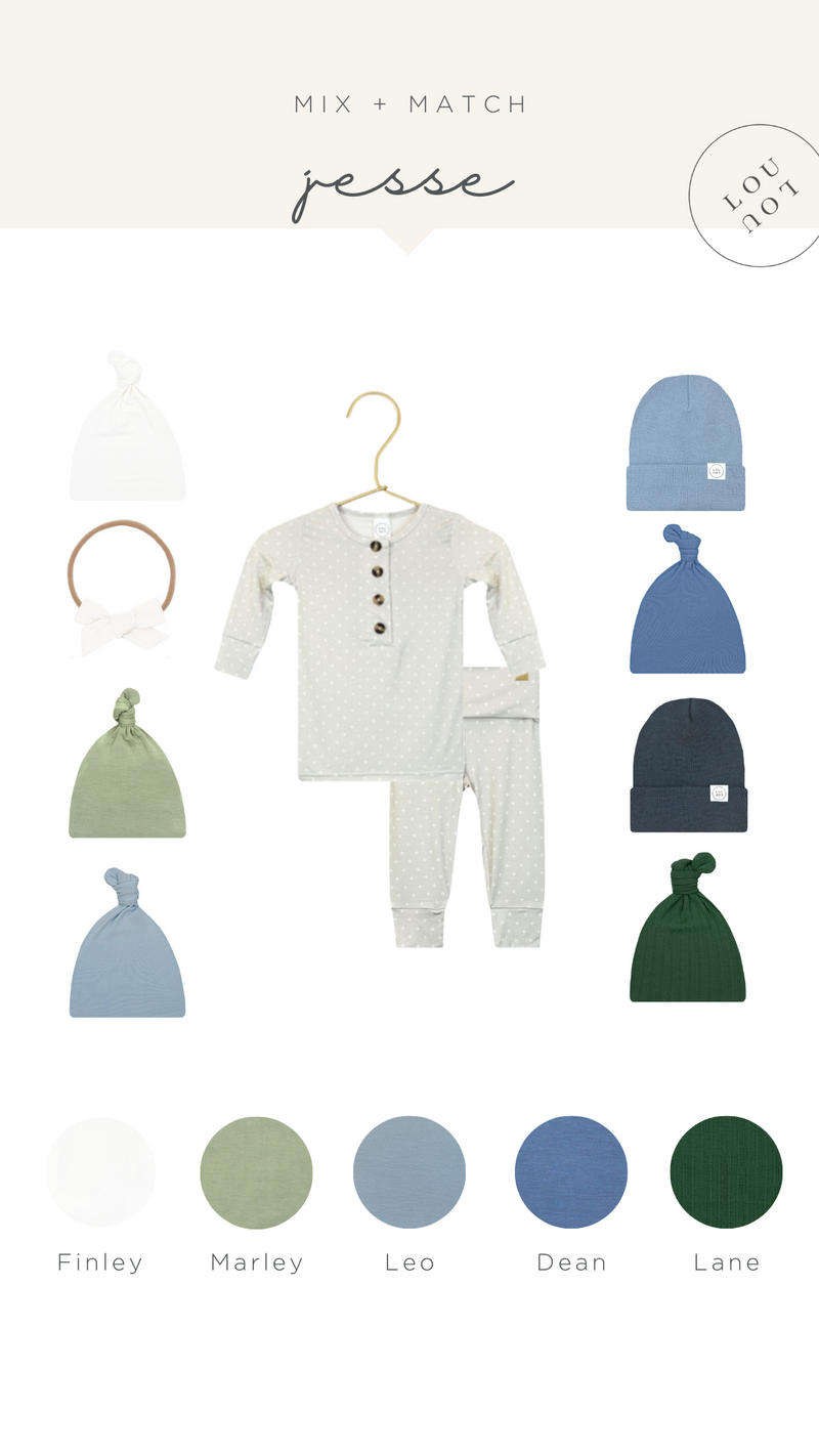 Jesse Newborn Hat Bundle (Gown)