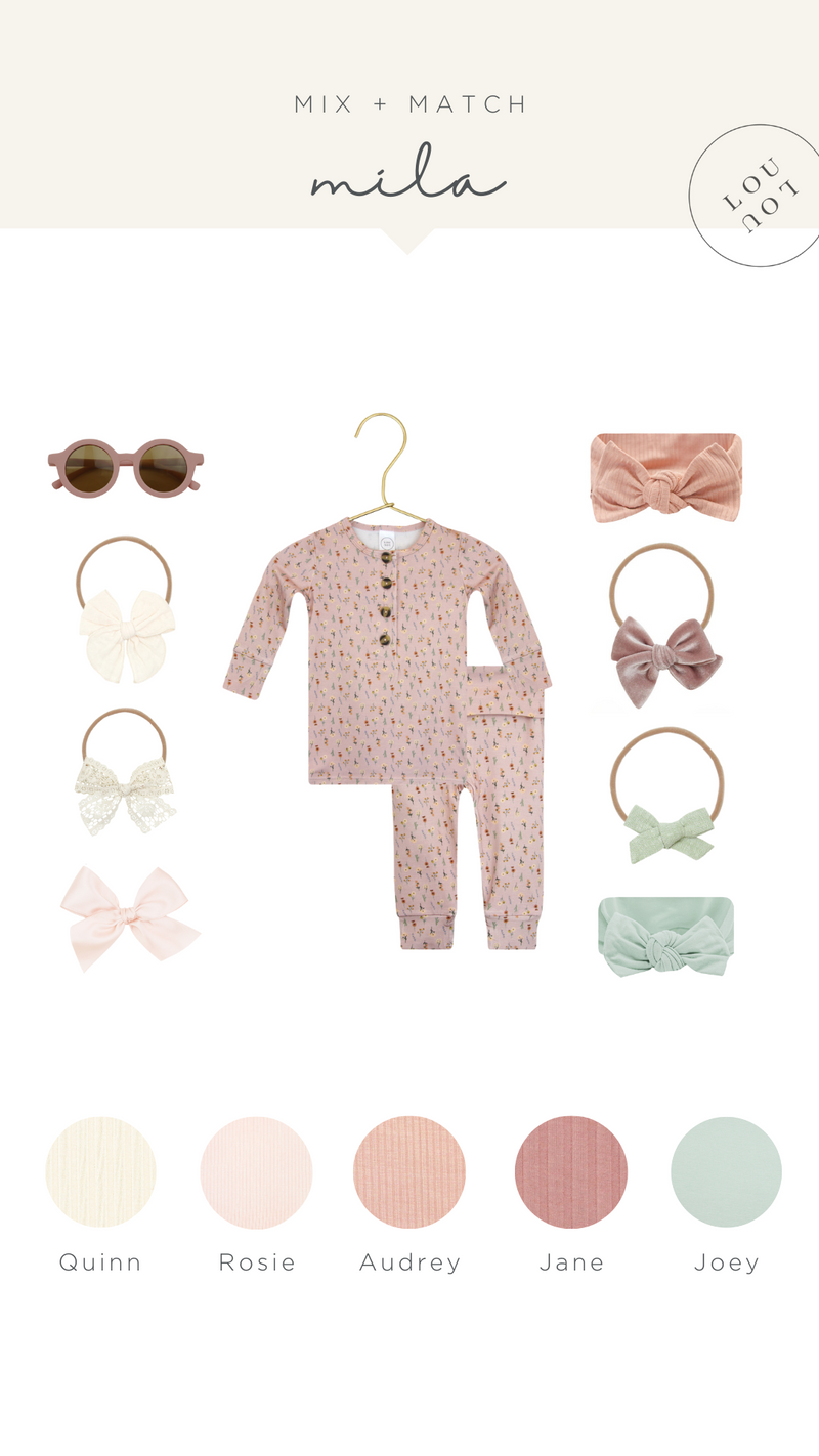 Mila Newborn Headband Bundle (Gown)