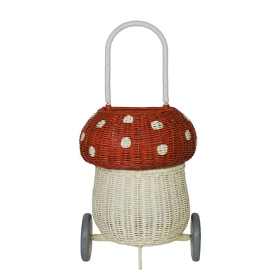 Rattan Mushroom Luggy - Red