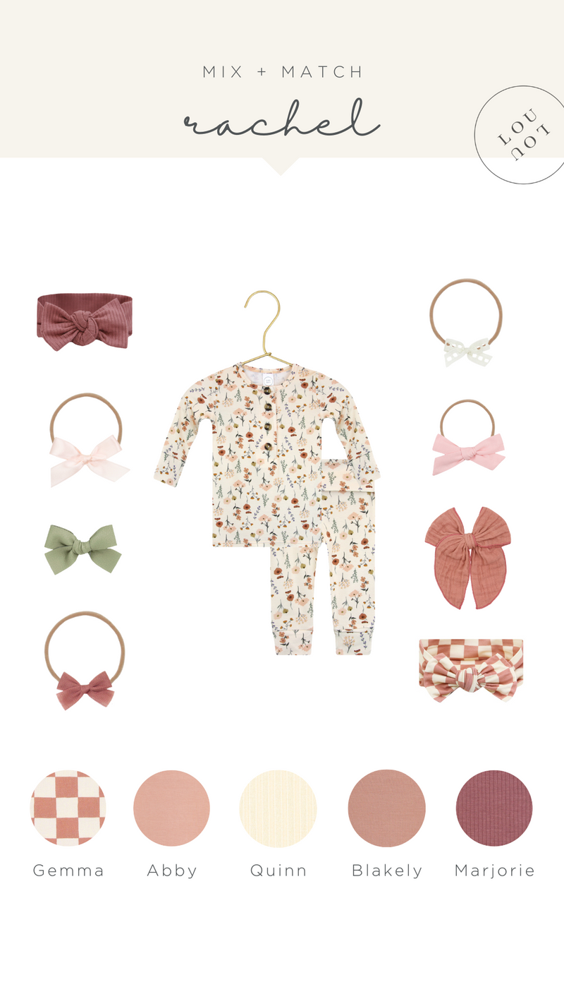 Rachel Newborn Headband Bundle (Gown)