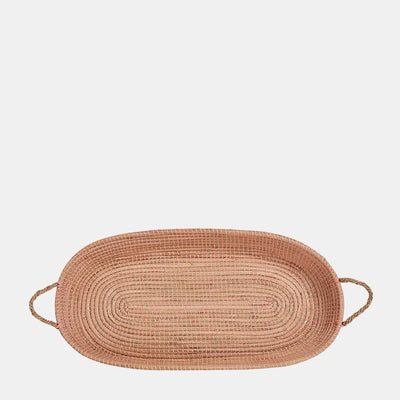 Reva Seagrass Changing Basket - Rose