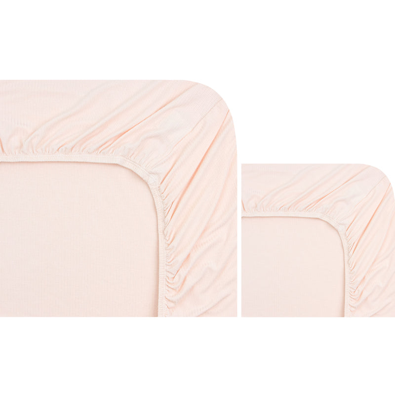 Crib Sheet + Changing Pad Cover Pack - Rosie Ribbed