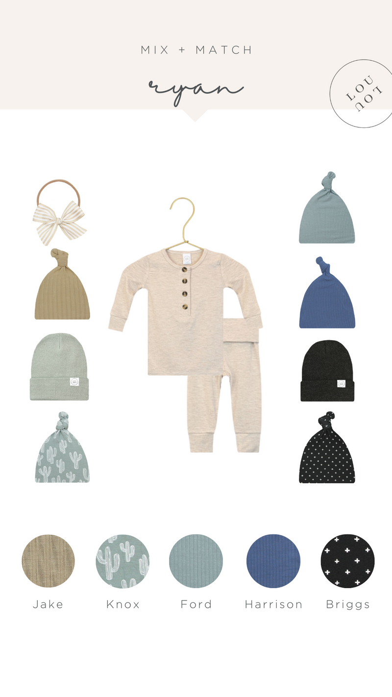 Ryan Newborn Hat Bundle (Top + Bottom)