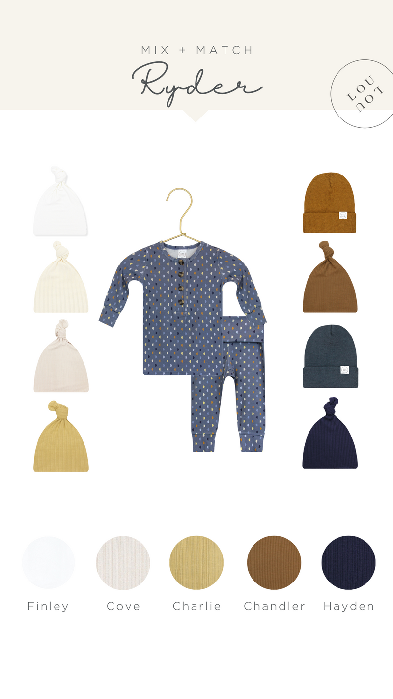 Ryder Newborn Hat Bundle (Top + Bottom)