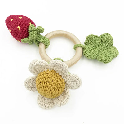 Berry + Flower Teether Rattle