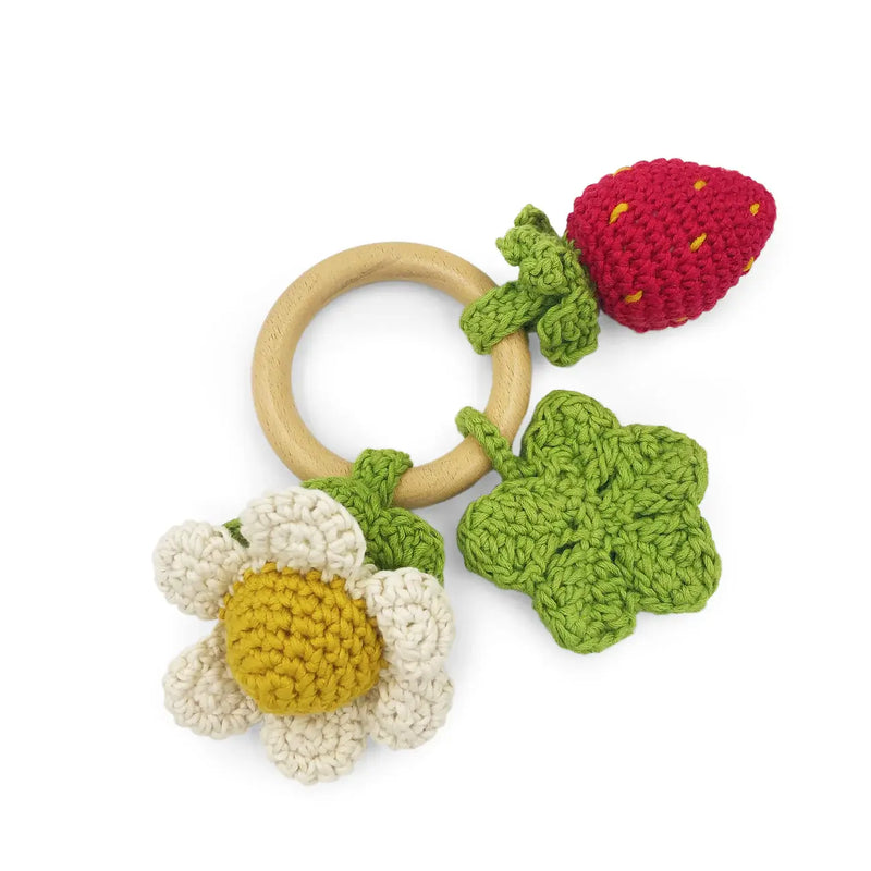 Berry + Flower Teether Rattle