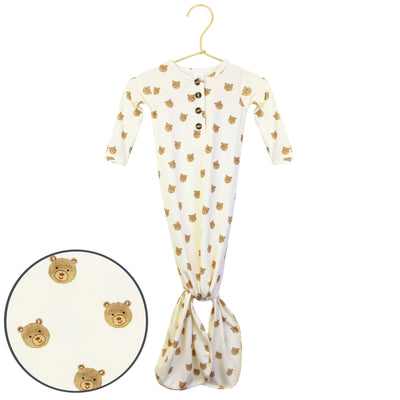 knotted gown teddy product image bear print