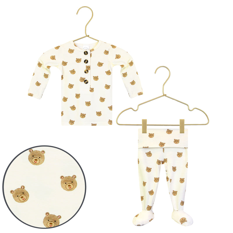 teddy newborn top and bottom product image