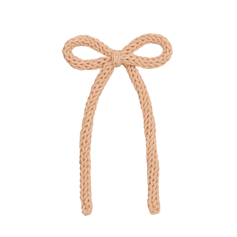 Crochet Bow - Butterscotch Sash Clip