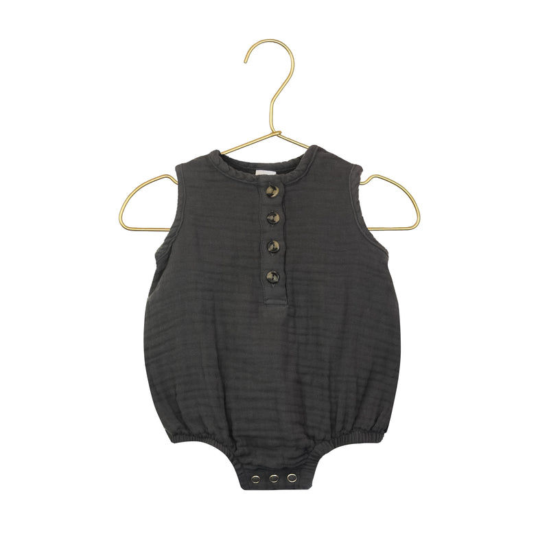 Cloud Muslin™ Bubble Romper - Charcoal