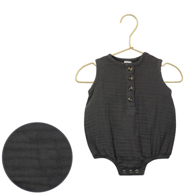 Cloud Muslin™ Bubble Romper - Charcoal