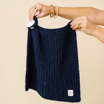 Chenille Blanket - Navy - Mini/Lovey