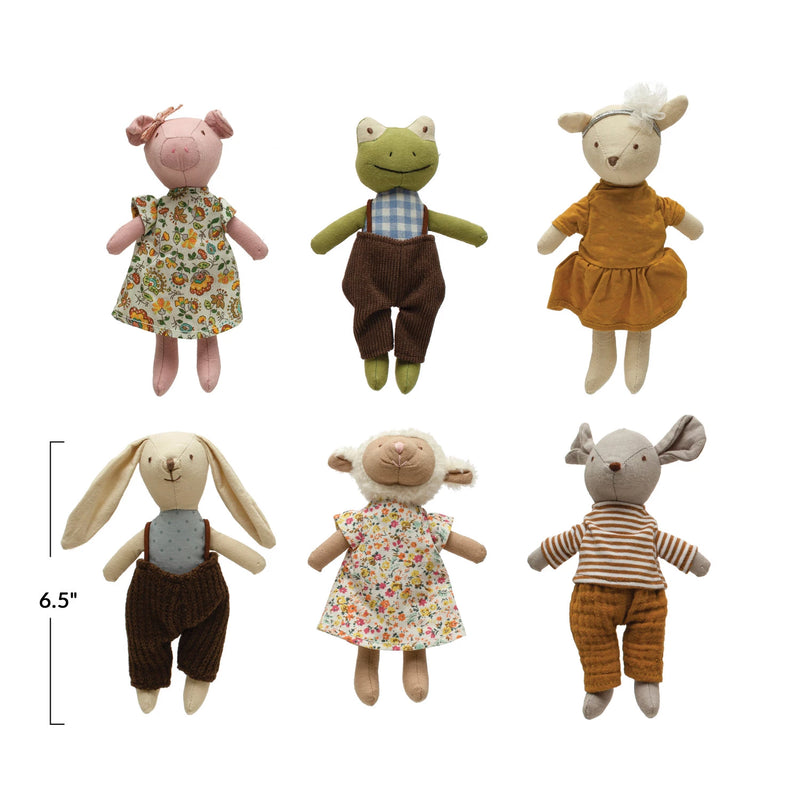 Mini Farm Animals in Clothes