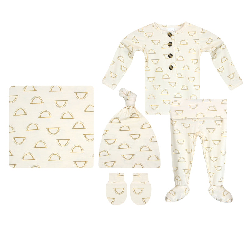 Golden Newborn Hat Bundle (Top + Bottom)