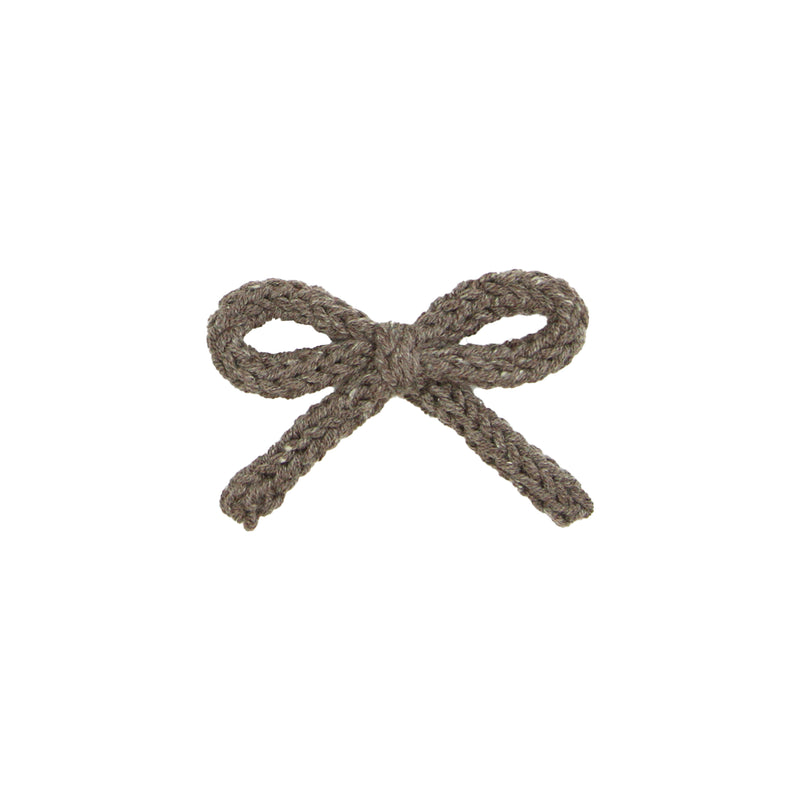 Crochet Bow - Cocoa Clip