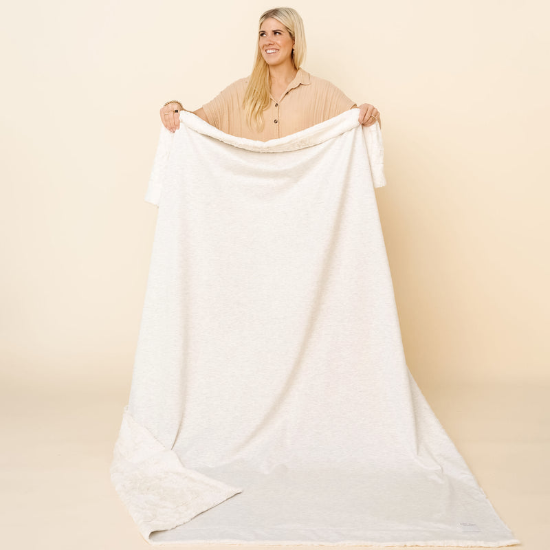 PRE-ORDER - Cozy Blanket - Heathered Grey - Adult/Throw