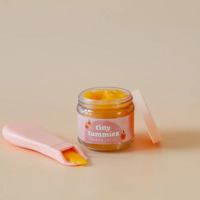 Tiny Tummies - Peach Jelly Food Jar and Spoon