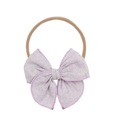 Heirloom Bow - Lavender Headband