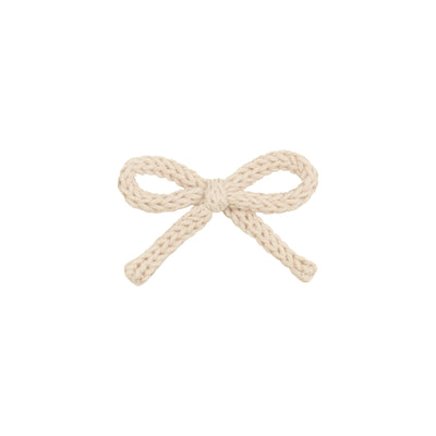 Crochet Bow - Oat Clip