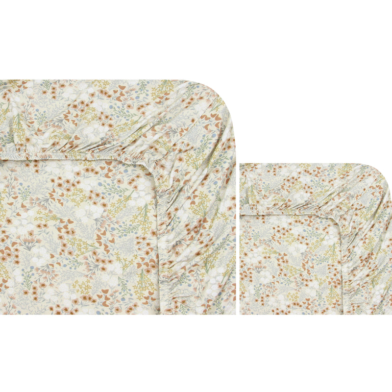 Crib Sheet + Changing Pad Cover Pack - Pearl